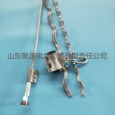 OPGW光缆悬垂线夹 直线固定夹具 含接地线架空施工金具