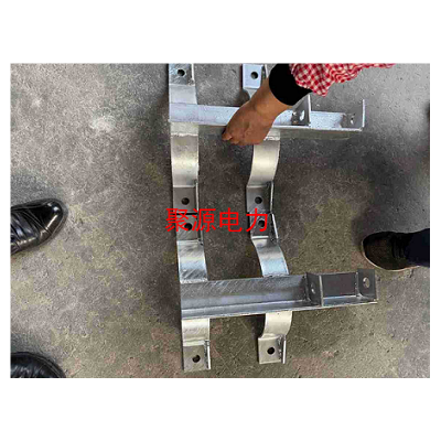 厂家生产热镀锌杆用双顶双抱抱箍顶帽抱箍